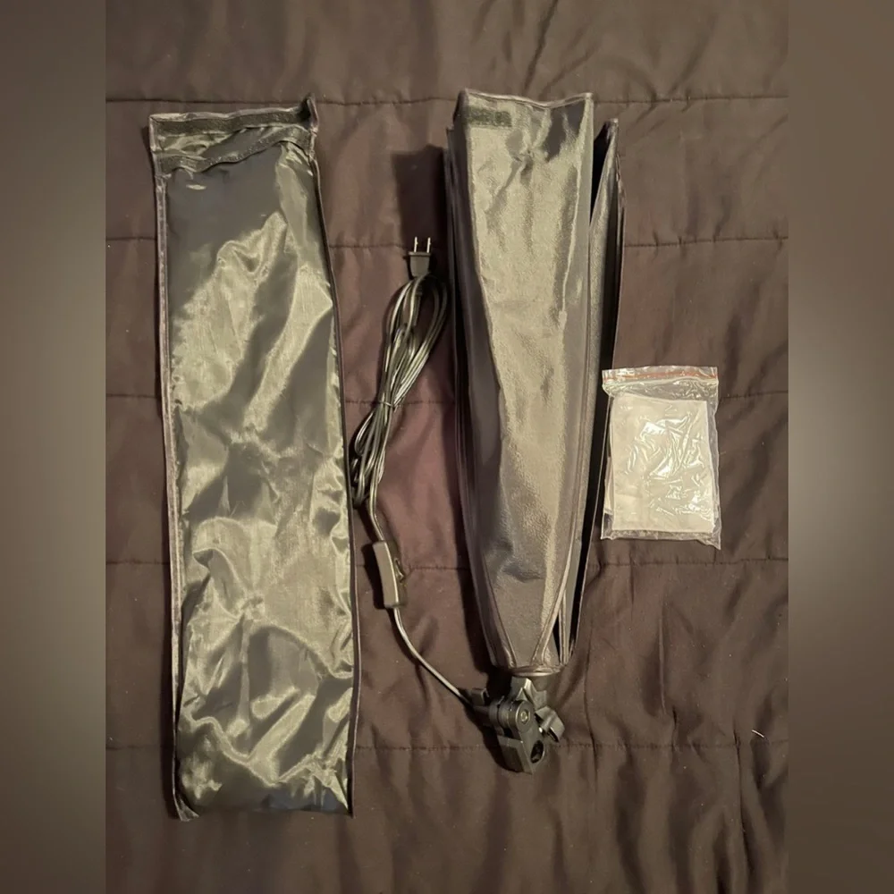LOMTAP 2mx3m Background Support System and 65W 5500K Softbox Umbrella Lighting